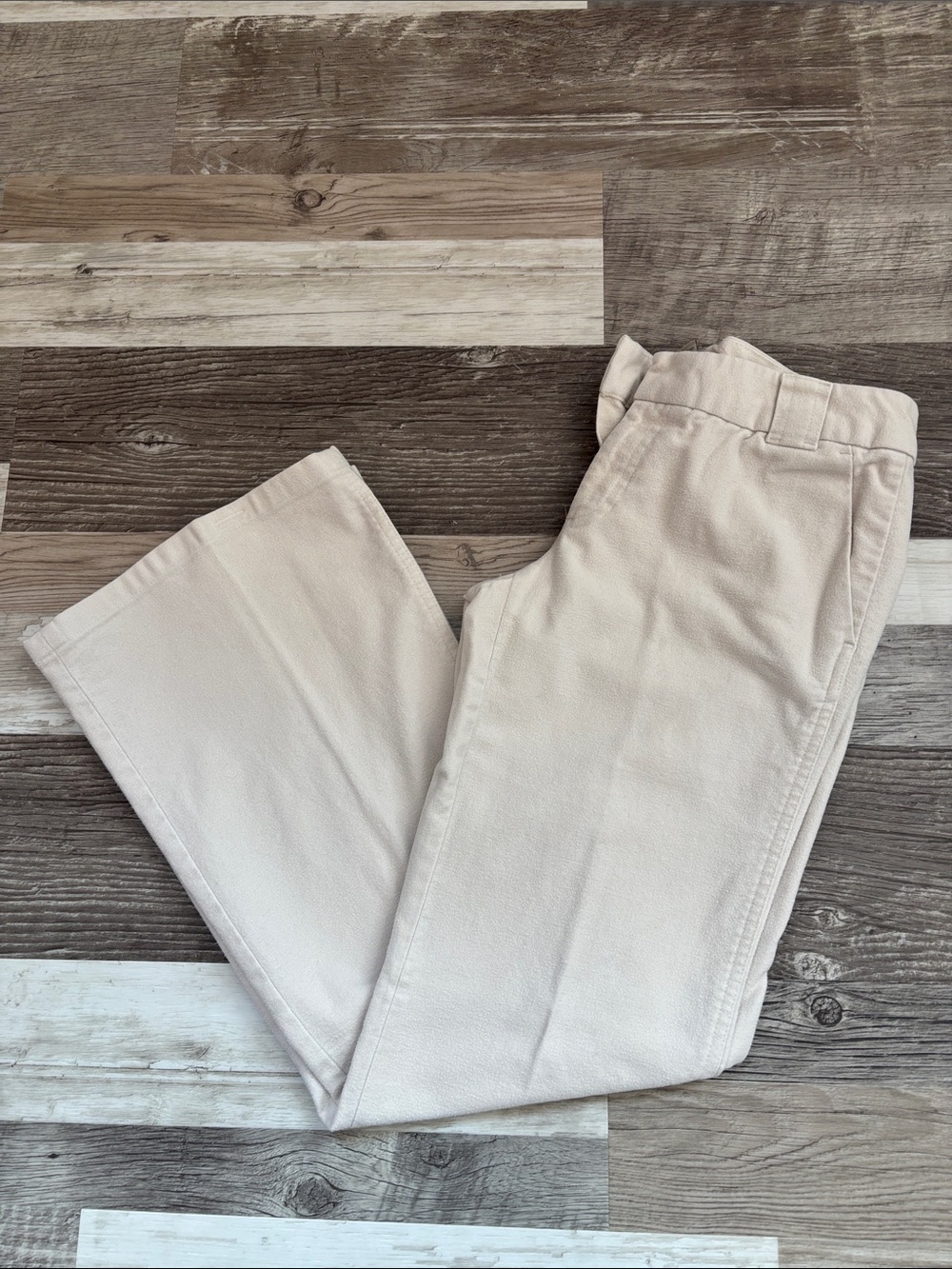 Banana Republic Cream boot cut pants
